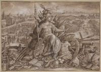 N 005
<br/>
Arma; Pallas Athene
<br/>
<em>Straet, Jan van der (Stradanus) (1523-1605)</em>